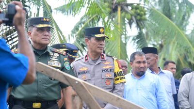 Pj Bupati Aceh Besar Hadiri Upacara Karya Bakti Memperingati HUT ke-79 TNI