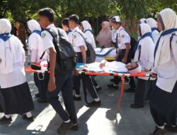 Begini Proses Evakuasi Gempa Bumi dan Tsunami di SMPN 17 Banda Aceh