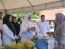 Kunjungi Pasar Tani Distanbun Aceh, Pj Ketua PKK Aceh Dorong Pemanfaatan Produk Lokal dan Usaha Kecil