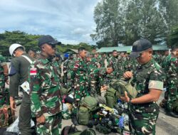 Purna Tugas Pam Obvitnas PT Freeport Papua, Prajurit Yonif 116/GS Kembali Ke Aceh