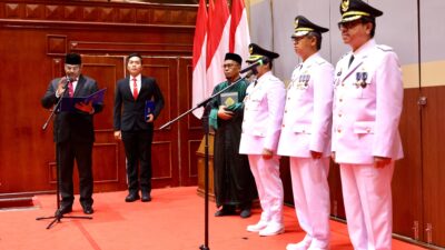 Lantik Tiga Penjabat Bupati, Ini Pesan Pj Gubernur Safrizal