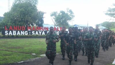 Prajurit Lanud MUS Lakukan Binsik untuk Perkuat Fisik dan Mental