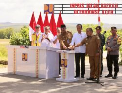 Didampingi Pj Gubernur Safrizal, Presiden Jokowi Resmikan 25 Ruas Jalan dan Jembatan di Aceh