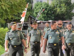 Kasdim 0101/KBA Dampingi Ketua Tim Itjenad Pengecekan Fisik Perumahan Kodim 0101/KBA di Aceh Besar