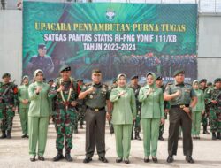 Pangdam IM Sambut Kepulangan Satgas Pamtas RI-PNG Yonif 111/KB di Pelabuhan Krueng Geukueh