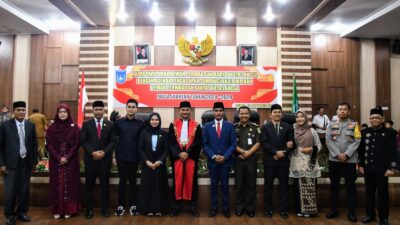 Pj Walikota Syaridin Hadiri Pengucapan Sumpah dan Janji Pimpinan DPRK Kota Langsa
