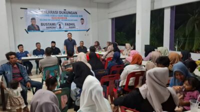 Relawan RKB Kecamatan Kuta Baro Gelar Deklarasi Dukung Bustami Hamzah-Syech Fadhil Rahmi