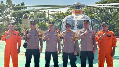 Wakapolda Aceh Gunakan Helikopter Polri Laksanakan Supervisi dan Monitor Situasi di Aceh Barat dan Nagan Raya