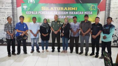 Gelar Silaturahmi dengan Insan Pers, Kapendam IM: Terima Kasih Kontribusi Wartawan