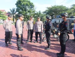 Polres Nagan Raya Terima BKO Personel Brimob Polda Aceh untuk Amankan Pilkada
