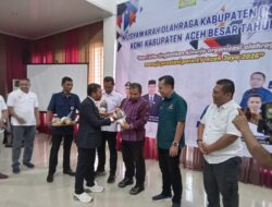 Pj Bupati Iswanto Harap KONI Aceh Besar Mengayomi Seluruh Cabor Persiapan PORA XV di Aceh Jaya