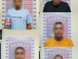 Polres Aceh Selatan Amankan Lima Pelaku Judi On Line Nongkrong di Warung Kopi