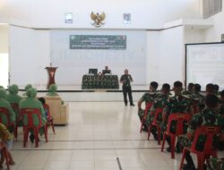 Antisipasi Pelanggaran Hukum, Korem 012/TU Adakan Penyuluhan Hukum Bagi Prajurit dan Persit Yonif 116/GS