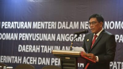 Buka Sosialisasi Permendagri Tentang Penyusunan Anggaran Daerah, Ini Harapan Plt Sekda Aceh