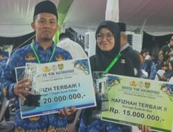 Pasangan Tasyukur-Yusniar dari Kafilah Aceh Juara MTQ Korpri VII di Palangka Raya