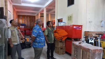 Deputi Logistik dan Peralatan BNPB Tinjau Gudang Milik BPBD Aceh Besar 