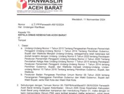 Diduga Terlibat Kampanye, Lima Oknum ASN Dinkes Aceh Barat Dipanggil Panwaslih