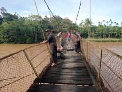 PUPR Aceh Barat Segera Perbaiki Jembatan Gantung Kajeung-Drien Sibak
