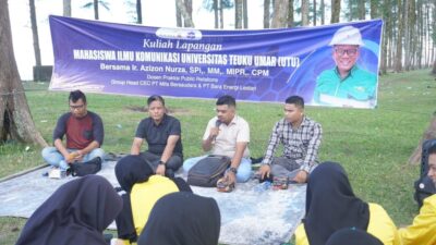 Ketua SWI Aceh Barat Jadi Pemateri Kegiatan Kuliah Lapangan Mahasiswa Ilmu Komunikasi UTU