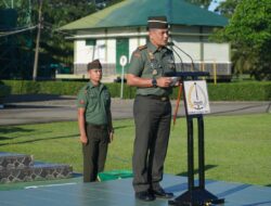 Danrem 012/TU Pimpin Upacara Bendera dan Bacakan Amanat Kasad