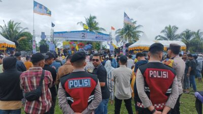 Polres Aceh Barat Kerahkan Personel Amankan Kampanye Akbar di Lapangan Kuta Padang