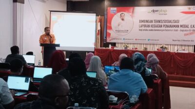 Buka Bimtek LKPM, Kepala DPMPTSP Aceh Iswanto Tak Sampaikan LKPM Bisa Dicabut Izin Usaha