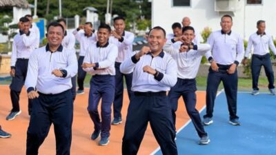 Perkuat Sinergitas, Lanudal Sabang Gelar Olahraga Bersama Guskamla Koarmada I