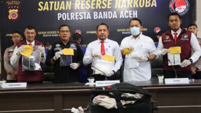 Selundupkan 959,49 Gram Sabu ke Lombok, Pria asal Pidie dan Jakarta Ditangkap