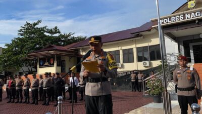 Ratusan Personel Polres Nagan Raya Bertolak ke Lokasi Pengamanan Pilkada 2024