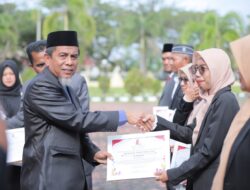 Sekda Ardimartha Pembina Upacara Peringatan HGN 2024 di Nagan Raya