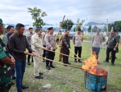 220 Surat Suara Sisa dan Rusak di Aceh Besar Dimusnahkan