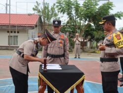 Kapolres Aceh Selatan Pimpin Upacara Sertijab Kabag Ops