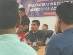 PSSI Aceh Gelar Workshop dan Management Meeting Piala Soeratin 2024