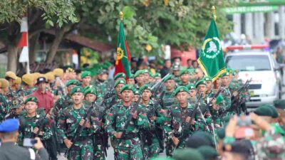 Peringati HUT Infanteri Ke-76, Kodam IM Gelar Tradisi Peleton Beranting Yudha Wastu Pramuka Jaya
