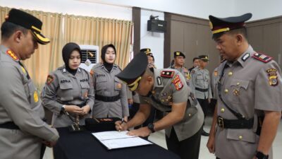 Tiga Pejabat Utama Polresta Banda Aceh Diserahterimakan