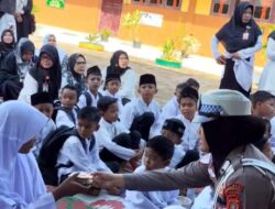 Jumat Barakah: Satlantas Polres Lhokseumawe Berbagi dan Edukasi di SD Negeri 15 Banda Sakti