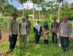 Polres Sabang Cek Lahan Ketahanan Pangan di Paya Seunara