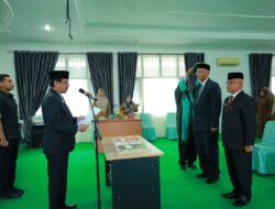 Lantik Dua Pejabat Baru, Ini Harapan Pj Bupati Azwardi