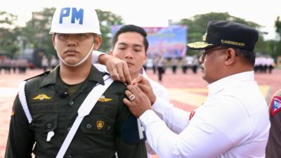 Pj Gubernur Safrizal Pimpin Apel Gelar Pasukan Operasi Lilin Seulawah 2024 di Mapolda Aceh