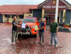Polres Aceh Barat Terima Kendaraan Dinas Inafis Beserta Perlengkapannya