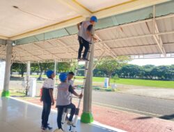 Kodam IM dan Acehlink Media Pasang Jaringan Internet gratis di Blang Padang