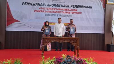 Pj Bupati Aceh Barat dan Ketua DPRK Terima Laporan Hasil Pemeriksaan BPK RI