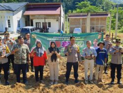 Cegah Stanting Polres Aceh Selatan Launching Penanaman Serentak Pekarangan Pangan Bergizi