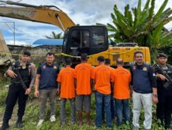 Polisi Tangkap Lima Pelaku Penambangan Ilegal di Nagan Raya