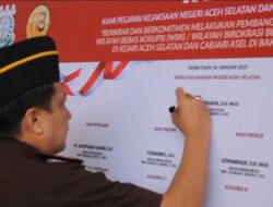 Kajari Aceh Selatan dan Cabang Bakongan Teken Fakta Integritas untuk WBK dan WBBM