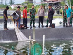 Dorong Ketahanan Pangan, Danrem 012/TU Tinjau Langsung Tambak Udang