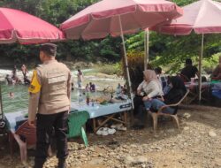 Polisi Patroli dan Beri Himbauan Kepada Pengunjung Obyek Wisata Brayeun