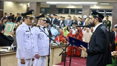 Lantik Wali Kota Subulussalam, Gubernur Aceh: Jadilah Pemimpin Amanah dan Bertanggungjawab