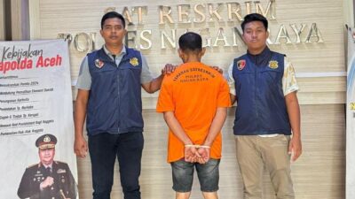 Polres Nagan Raya Limpahkan Kasus Penganiayaan dan BB ke PJU