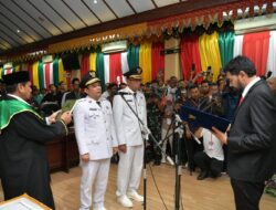 Lantik Wali Kota dan Wakil Wali Kota, Mualem Siap Bantu Pembangunan Kota Lhokseumawe